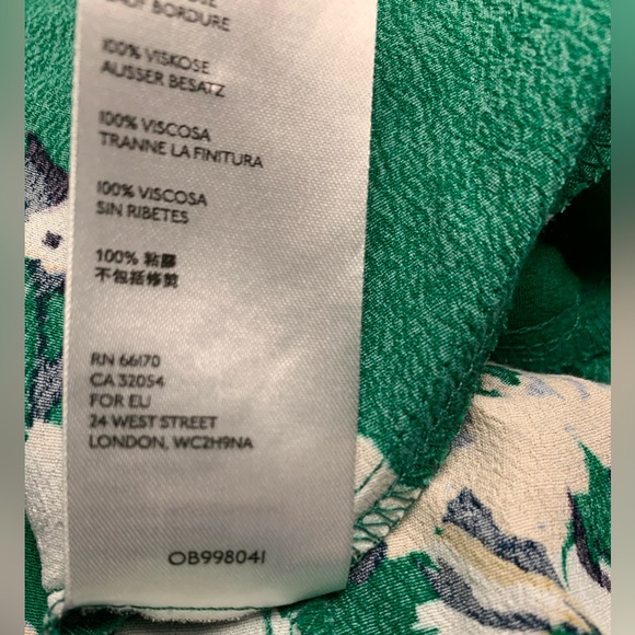 Free People Neon Garden Green Boho Cottagecore Mini Dress - Picture 7 of 7